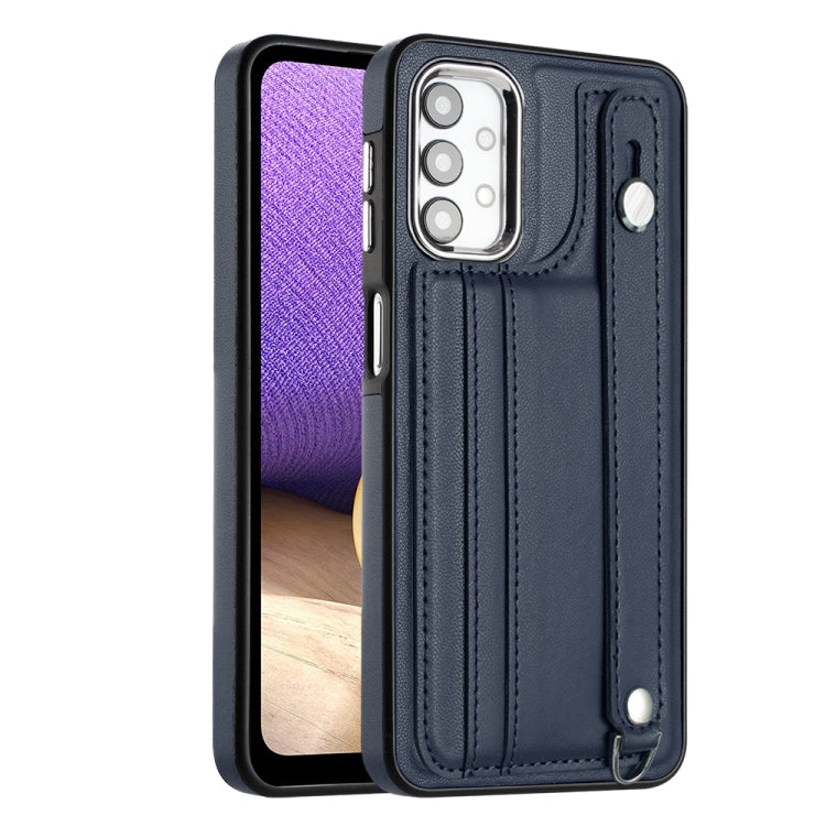 Custodia per telefono in pelle antiurto con cinturino da polso, For Samsung Galaxy A13 4G, For Samsung Galaxy S22 Ultra 5G, For Samsung Galaxy S22+ 5G, For Samsung Galaxy S22 5G