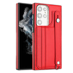 Custodia per telefono in pelle antiurto con cinturino da polso, For Samsung Galaxy A13 4G, For Samsung Galaxy S22 Ultra 5G, For Samsung Galaxy S22+ 5G, For Samsung Galaxy S22 5G