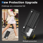 Custodia per telefono in pelle antiurto con cinturino da polso, For Samsung Galaxy A13 4G, For Samsung Galaxy S22 Ultra 5G, For Samsung Galaxy S22+ 5G, For Samsung Galaxy S22 5G