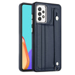 Custodia per telefono in pelle antiurto con cinturino da polso, For Samsung Galaxy A52 4G / A52 5G, For Samsung Galaxy A12 4G / M12, For Samsung Galaxy A32 5G