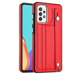 Custodia per telefono in pelle antiurto con cinturino da polso, For Samsung Galaxy A52 4G / A52 5G, For Samsung Galaxy A12 4G / M12, For Samsung Galaxy A32 5G