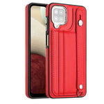 Custodia per telefono in pelle antiurto con cinturino da polso, For Samsung Galaxy A52 4G / A52 5G, For Samsung Galaxy A12 4G / M12, For Samsung Galaxy A32 5G