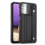 Custodia per telefono in pelle antiurto con cinturino da polso, For Samsung Galaxy A52 4G / A52 5G, For Samsung Galaxy A12 4G / M12, For Samsung Galaxy A32 5G