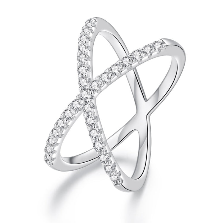 Anello in moissanite a doppio strato placcato in oro bianco S925 in argento sterling con decorazione a mano, MSR036-6, MSR036-7, MSR036-8, MSR036-9