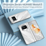 Custodia per telefono pieghevole per PC galvanico con cerniera, For Huawei Mate X3