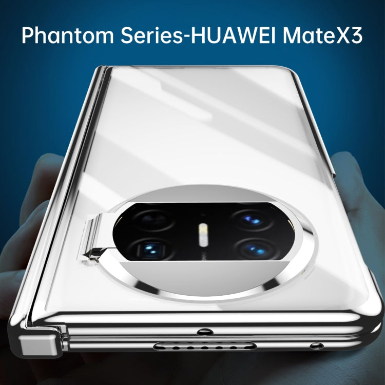 Custodia per telefono pieghevole per PC galvanico con cerniera, For Huawei Mate X3