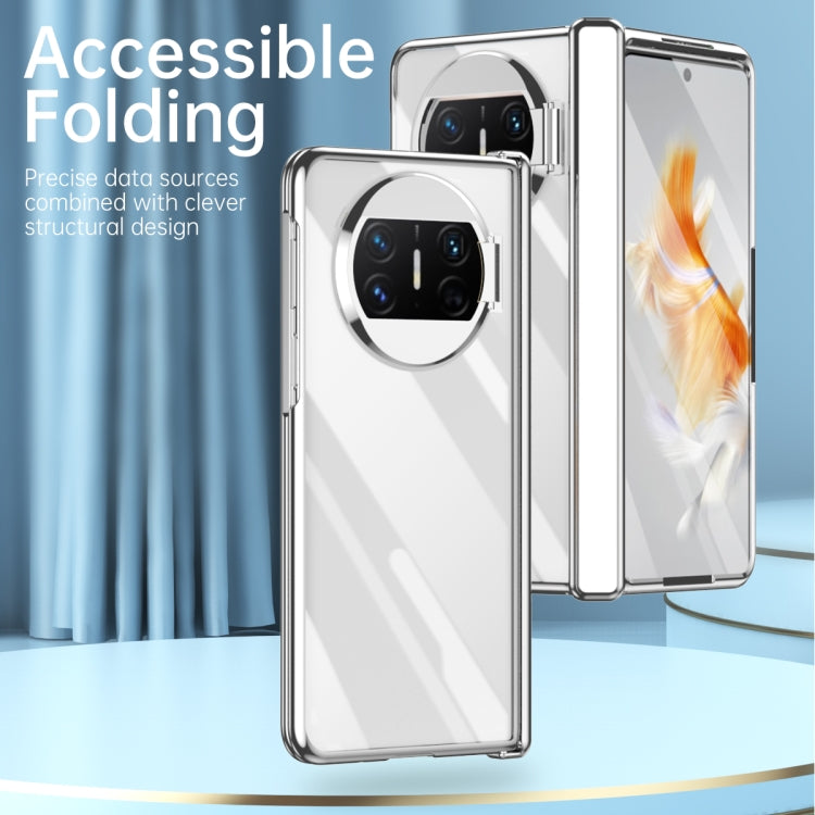 Custodia per telefono pieghevole per PC galvanico con cerniera, For Huawei Mate X3