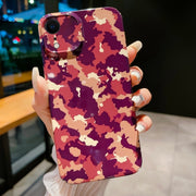 Custodia mimetica per iPhone XR, XS Max, 8 Plus
