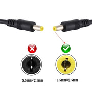 Spina di alimentazione CC Cavo connettore adattatore da maschio a maschio da 5,5 x 2,5 mm, 50cm, 1m, 1.5m