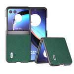 ABEEL Custodia per cellulare in vera pelle Litchi Texture, For Motorola Razr 60 Ultra, For Motorola Razr 40, For Motorola Razr 40 Ultra