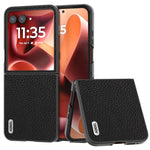 ABEEL Custodia per cellulare in vera pelle Litchi Texture, For Motorola Razr 60 Ultra, For Motorola Razr 40, For Motorola Razr 40 Ultra