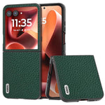 ABEEL Custodia per cellulare in vera pelle Litchi Texture, For Motorola Razr 60 Ultra, For Motorola Razr 40, For Motorola Razr 40 Ultra