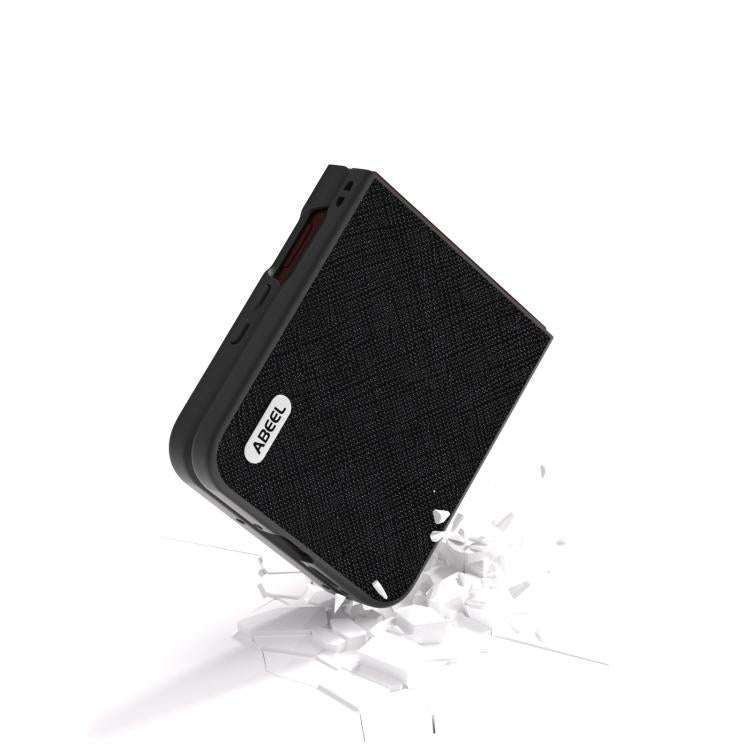 ABEEL Custodia per telefono in vera pelle con trama incrociata, For Motorola Razr 60 Ultra/Razr 70 Ultra, For Motorola Razr 40, For Motorola Razr 40 Ultra