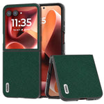 ABEEL Custodia per telefono in vera pelle con trama incrociata, For Motorola Razr 60 Ultra/Razr 70 Ultra, For Motorola Razr 40, For Motorola Razr 40 Ultra