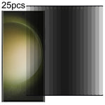 Pellicola in vetro temperato per privacy con bordo curvo 3D ultrasottile da 25 pezzi, supporto per sblocco, For Samsung Galaxy S23 Ultra 5G, For Samsung Galaxy S23+ 5G, For Samsung Galaxy S23 5G