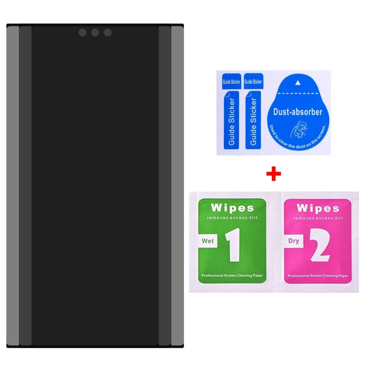 Pellicola in vetro temperato per privacy con bordo curvo 3D ultrasottile da 25 pezzi, supporto per sblocco, For Samsung Galaxy S23 Ultra 5G, For Samsung Galaxy S23+ 5G, For Samsung Galaxy S23 5G