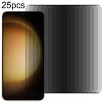 Pellicola in vetro temperato per privacy con bordo curvo 3D ultrasottile da 25 pezzi, supporto per sblocco, For Samsung Galaxy S23 Ultra 5G, For Samsung Galaxy S23+ 5G, For Samsung Galaxy S23 5G
