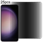 Pellicola in vetro temperato per privacy con bordo curvo 3D ultrasottile da 25 pezzi, supporto per sblocco, For Samsung Galaxy S23 Ultra 5G, For Samsung Galaxy S23+ 5G, For Samsung Galaxy S23 5G