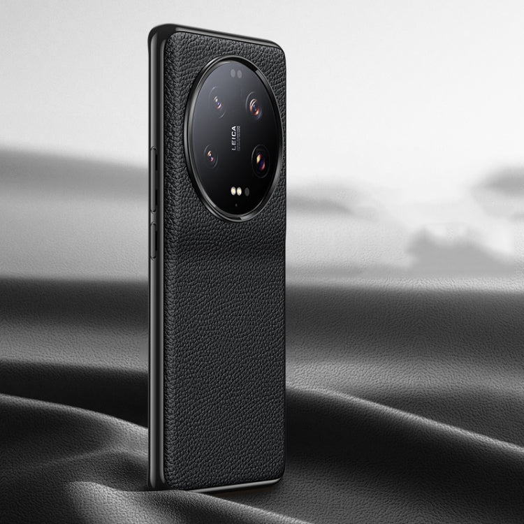 Custodia in pelle con texture Litchi per Xiaomi 13 Ultra