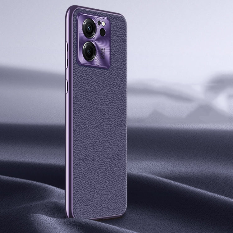 Custodia in pelle con texture Litchi per Xiaomi 13 Ultra