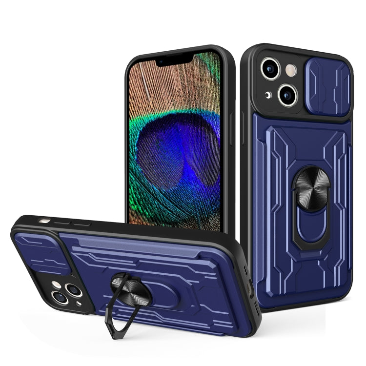 Custodia scorrevole TPU + PC per iPhone 15
