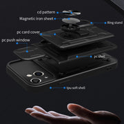 Custodia scorrevole TPU + PC per iPhone 15