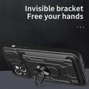 Custodia scorrevole TPU + PC per iPhone 15