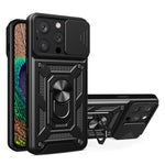 Cover per fotocamera scorrevole Design Custodia per telefono in TPU + PC, For iPhone 16 Plus, For iPhone 16, For iPhone 15 Pro