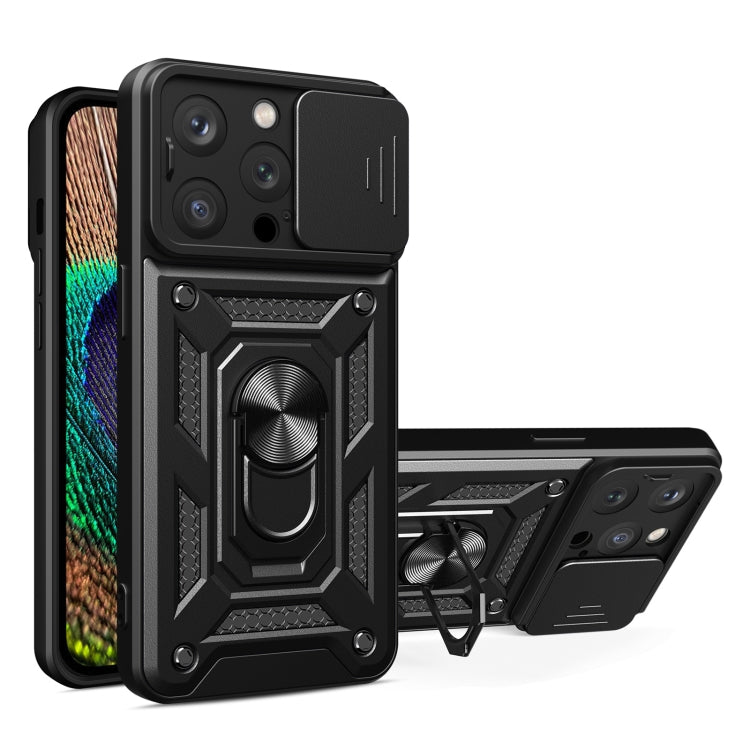Cover per fotocamera scorrevole Design Custodia per telefono in TPU + PC, For iPhone 16 Plus, For iPhone 16, For iPhone 15 Pro