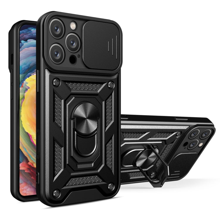 Cover scorrevole TPU e PC per iPhone 16 Pro e 15 Pro