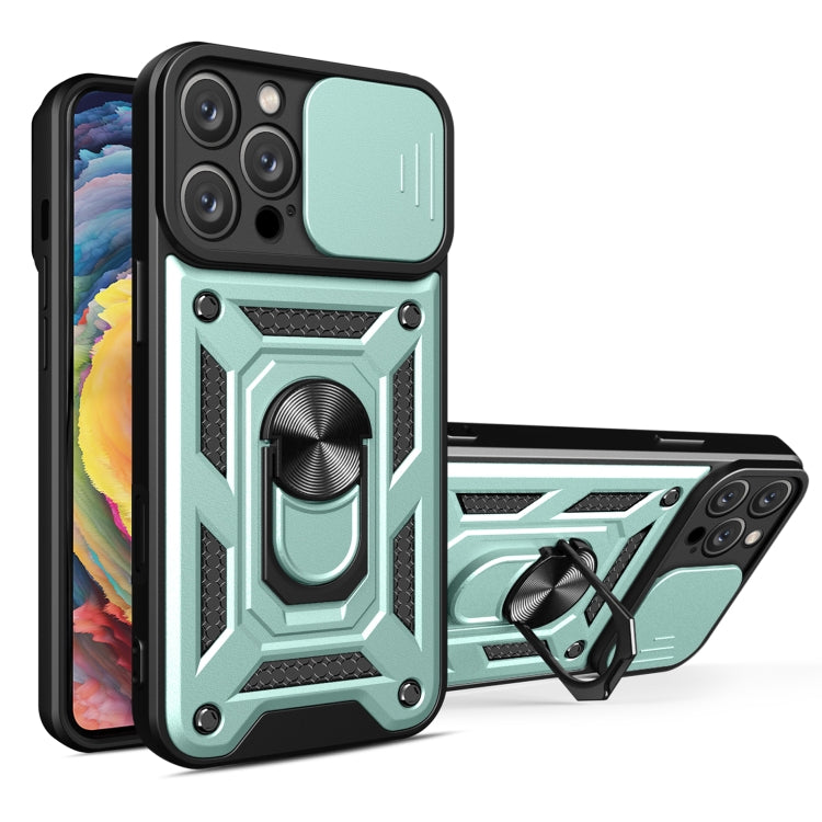 Cover scorrevole TPU e PC per iPhone 16 Pro e 15 Pro