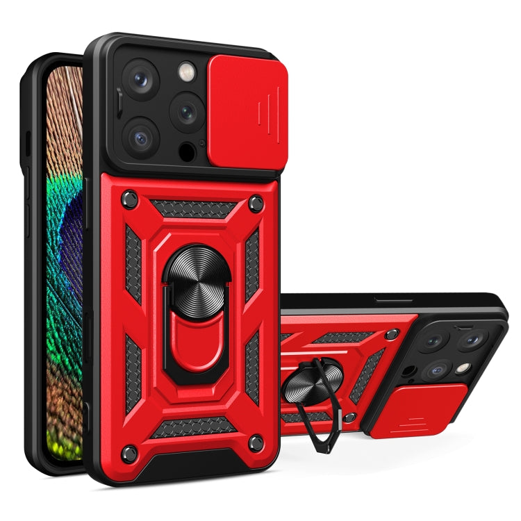 Cover scorrevole TPU e PC per iPhone 16 Pro e 15 Pro