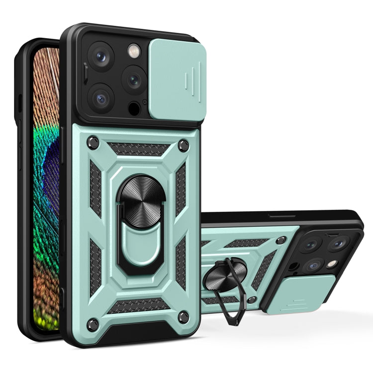 Cover scorrevole TPU e PC per iPhone 16 Pro e 15 Pro