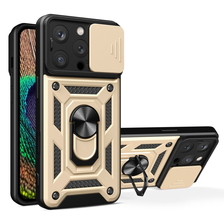 Cover scorrevole TPU e PC per iPhone 16 Pro e 15 Pro