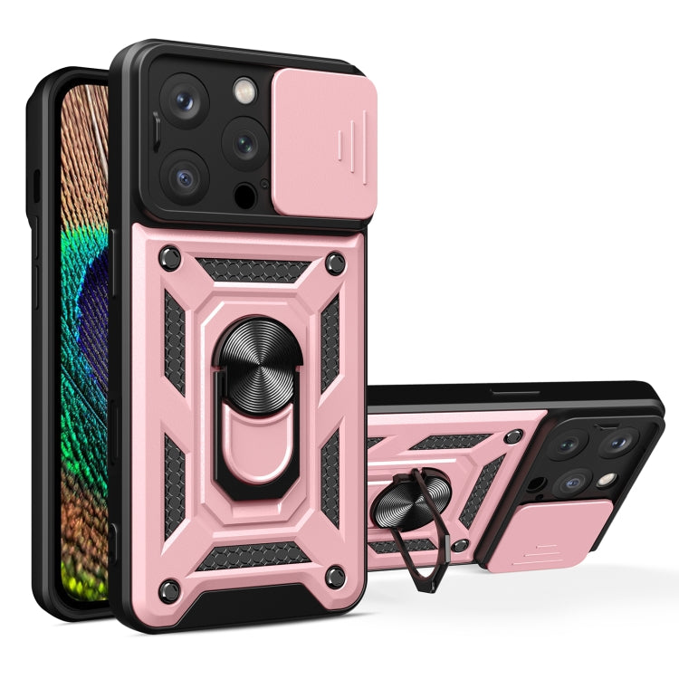 Cover scorrevole TPU e PC per iPhone 16 Pro e 15 Pro
