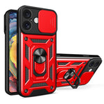 Cover per fotocamera scorrevole Design Custodia per telefono in TPU + PC, For iPhone 16 Plus, For iPhone 16, For iPhone 15 Pro