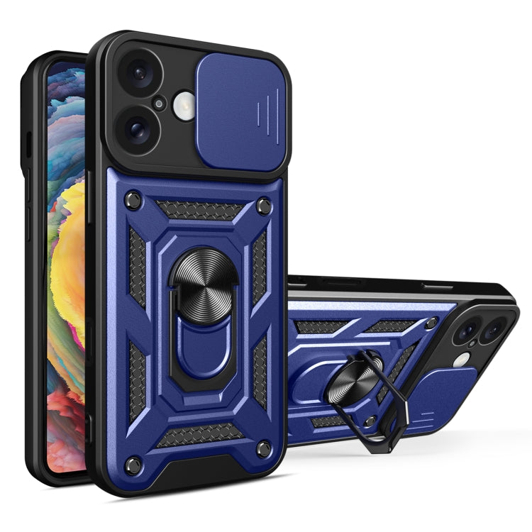 Cover per fotocamera scorrevole Design Custodia per telefono in TPU + PC, For iPhone 16 Plus, For iPhone 16, For iPhone 15 Pro
