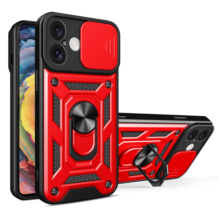 Cover per fotocamera scorrevole Design Custodia per telefono in TPU + PC, For iPhone 16 Plus, For iPhone 16, For iPhone 15 Pro