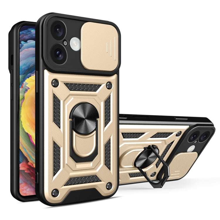 Cover per fotocamera scorrevole Design Custodia per telefono in TPU + PC, For iPhone 16 Plus, For iPhone 16, For iPhone 15 Pro