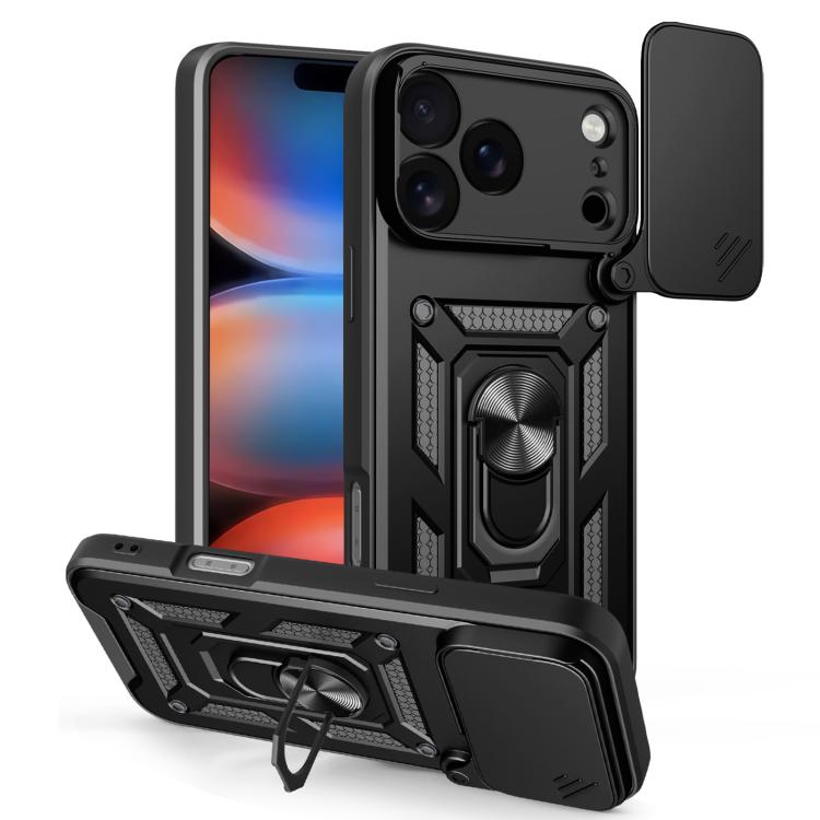 Cover scorrevole TPU e PC per iPhone 15, 16, 16 Plus