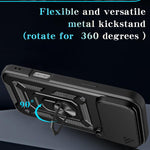 Cover scorrevole TPU e PC per iPhone 15, 16, 16 Plus