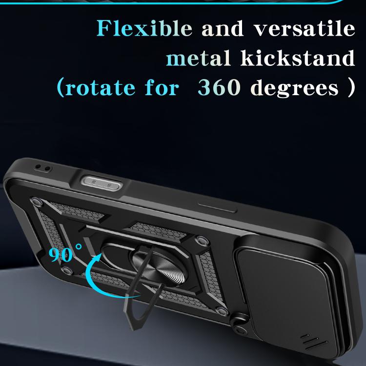 Cover scorrevole TPU e PC per iPhone 15, 16, 16 Plus