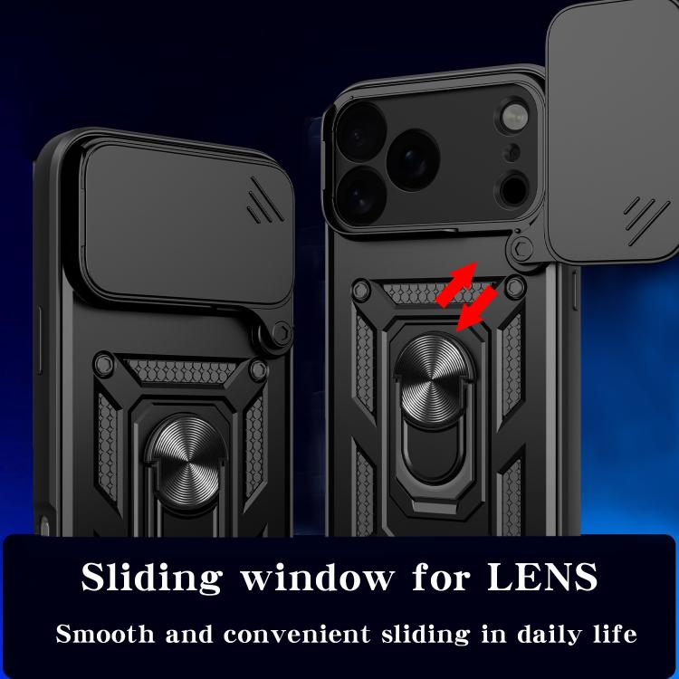 Cover scorrevole TPU e PC per iPhone 15, 16, 16 Plus