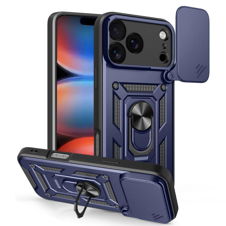 Cover scorrevole TPU e PC per iPhone 15, 16, 16 Plus