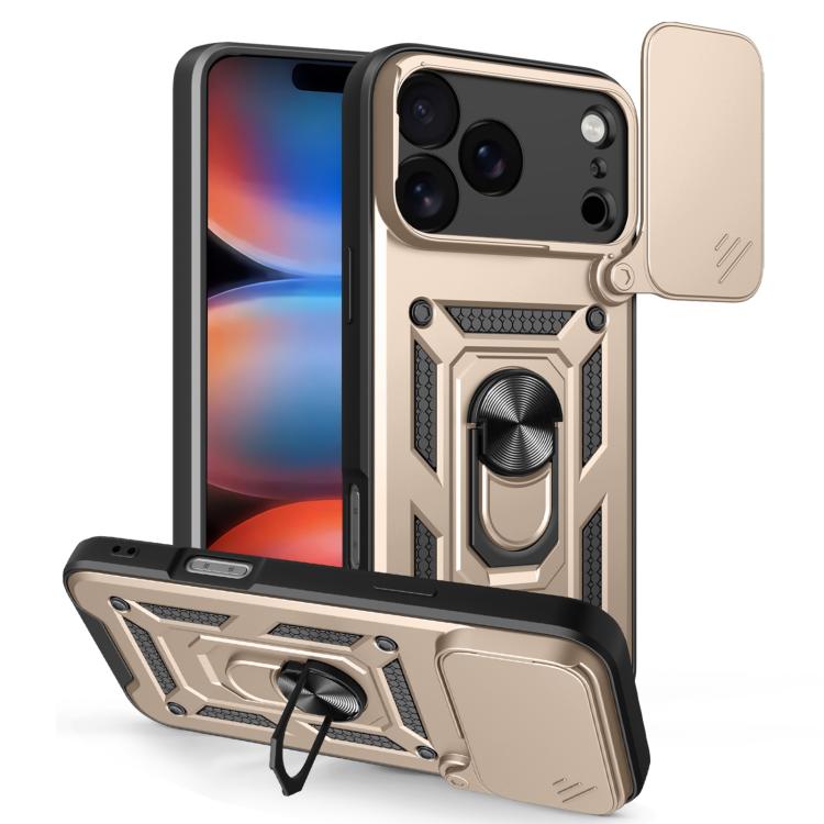 Cover scorrevole TPU e PC per iPhone 15, 16, 16 Plus