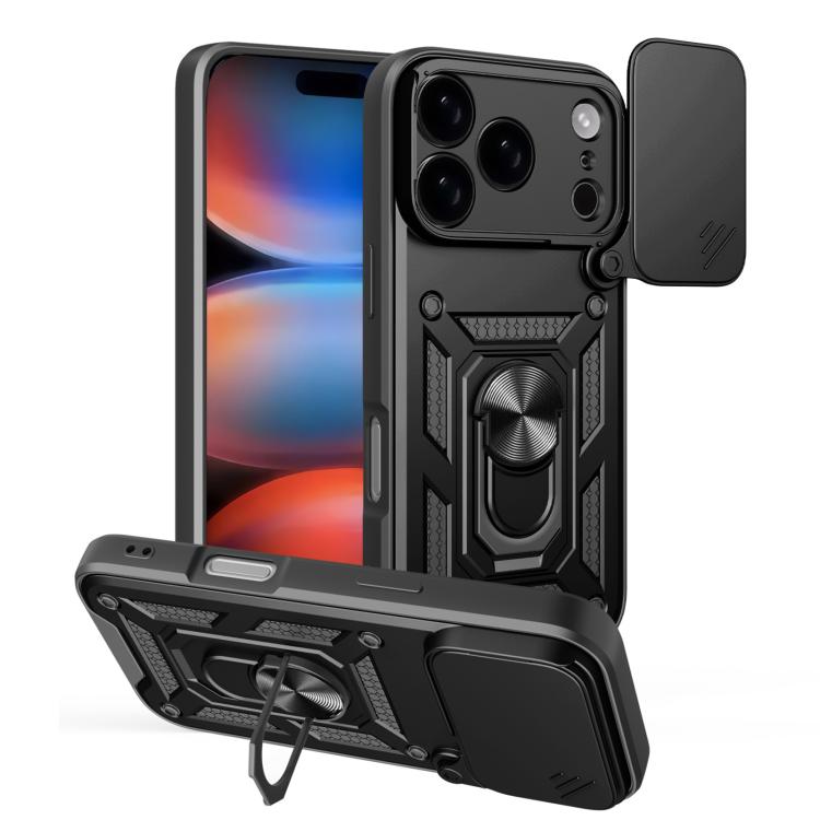 Cover scorrevole TPU e PC per iPhone 15, 16, 16 Plus