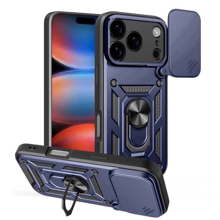 Cover scorrevole TPU e PC per iPhone 15, 16, 16 Plus
