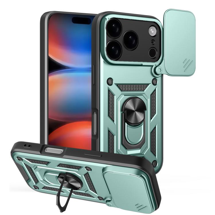 Cover scorrevole TPU e PC per iPhone 15, 16, 16 Plus