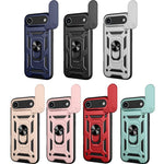 Cover scorrevole TPU e PC per iPhone 16 Pro e 15 Pro