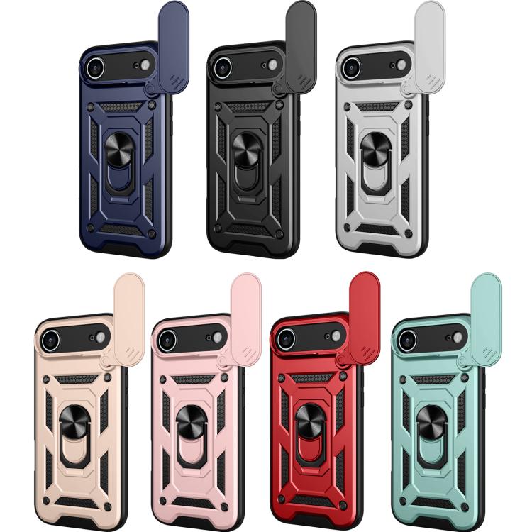 Cover scorrevole TPU e PC per iPhone 16 Pro e 15 Pro
